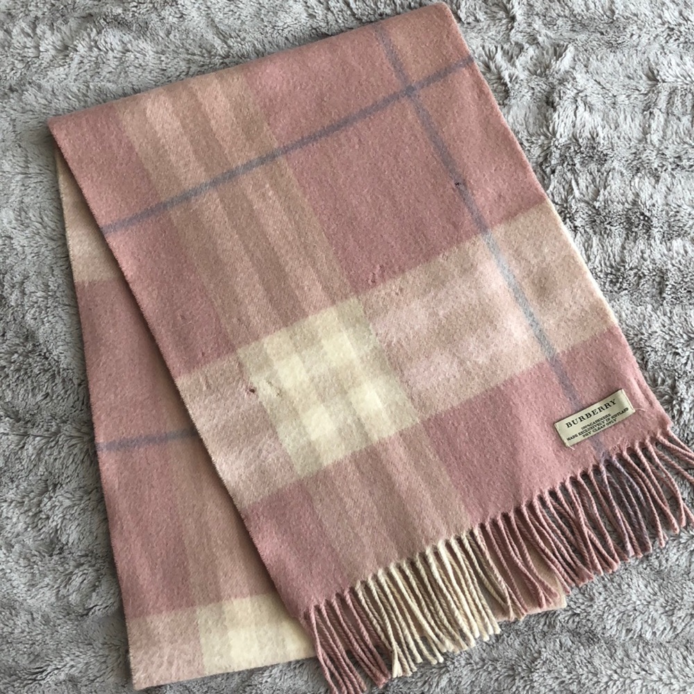 Burberry giant check cashmere scarf